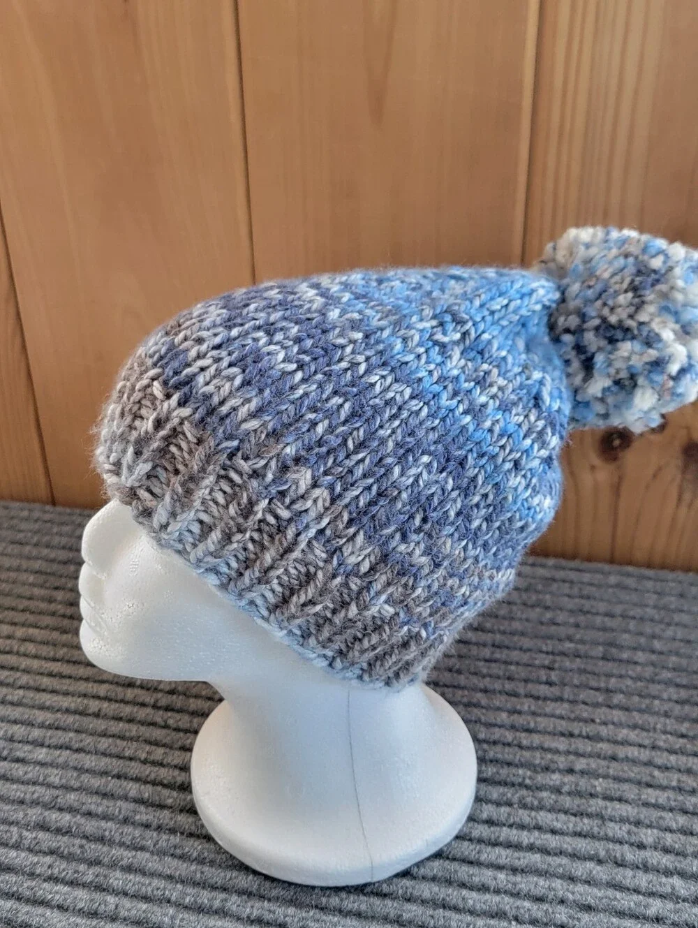 Adult Winter Crochet Hat With Pom Pom